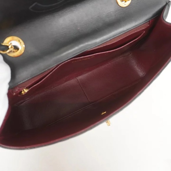 Authentic CHANEL JUMBO black lambskin quilted bag - Picture 4 of 16